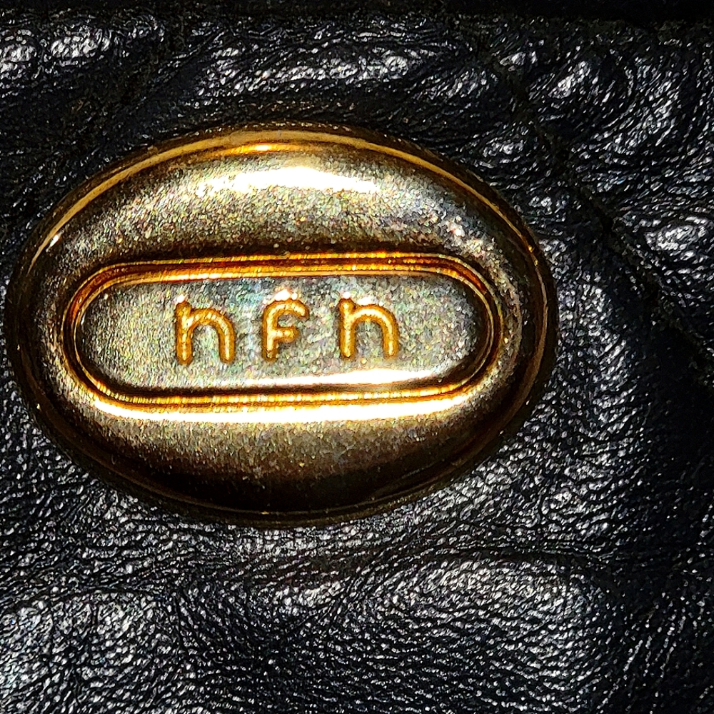 Navy blue nfn leather? bag